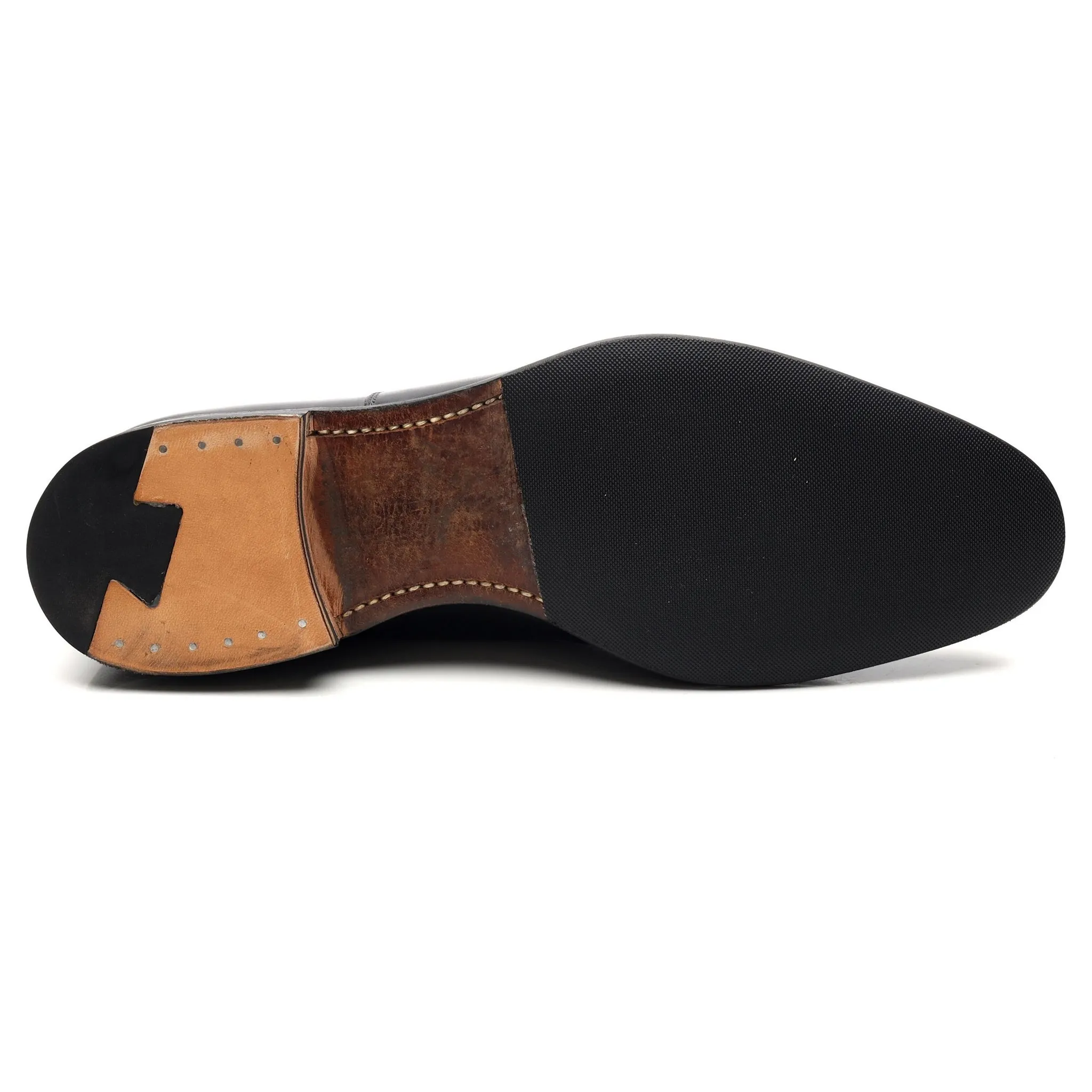 'Dubai' Black Leather Oxford UK 8 F
