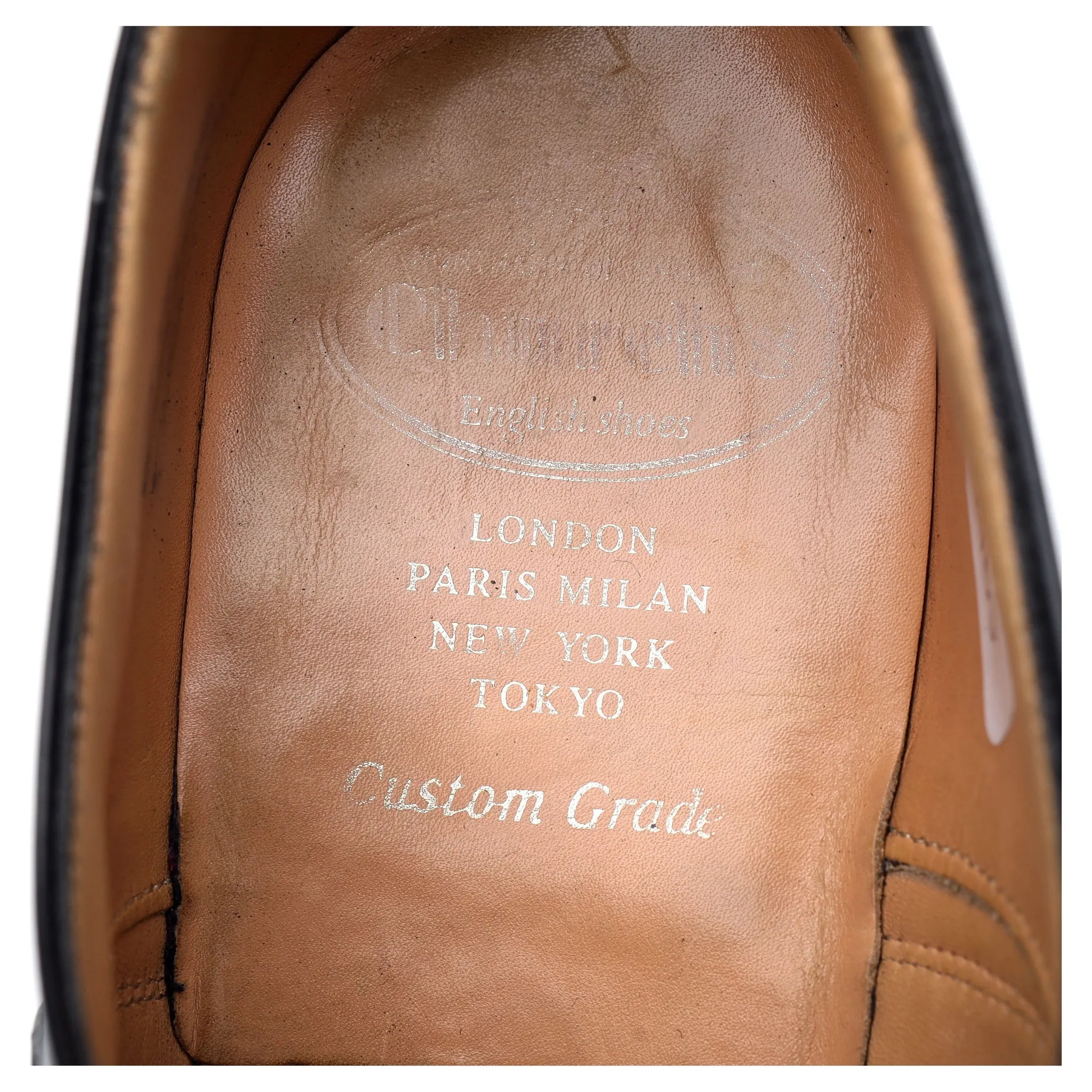 'Dubai' Black Leather Oxford UK 8 F
