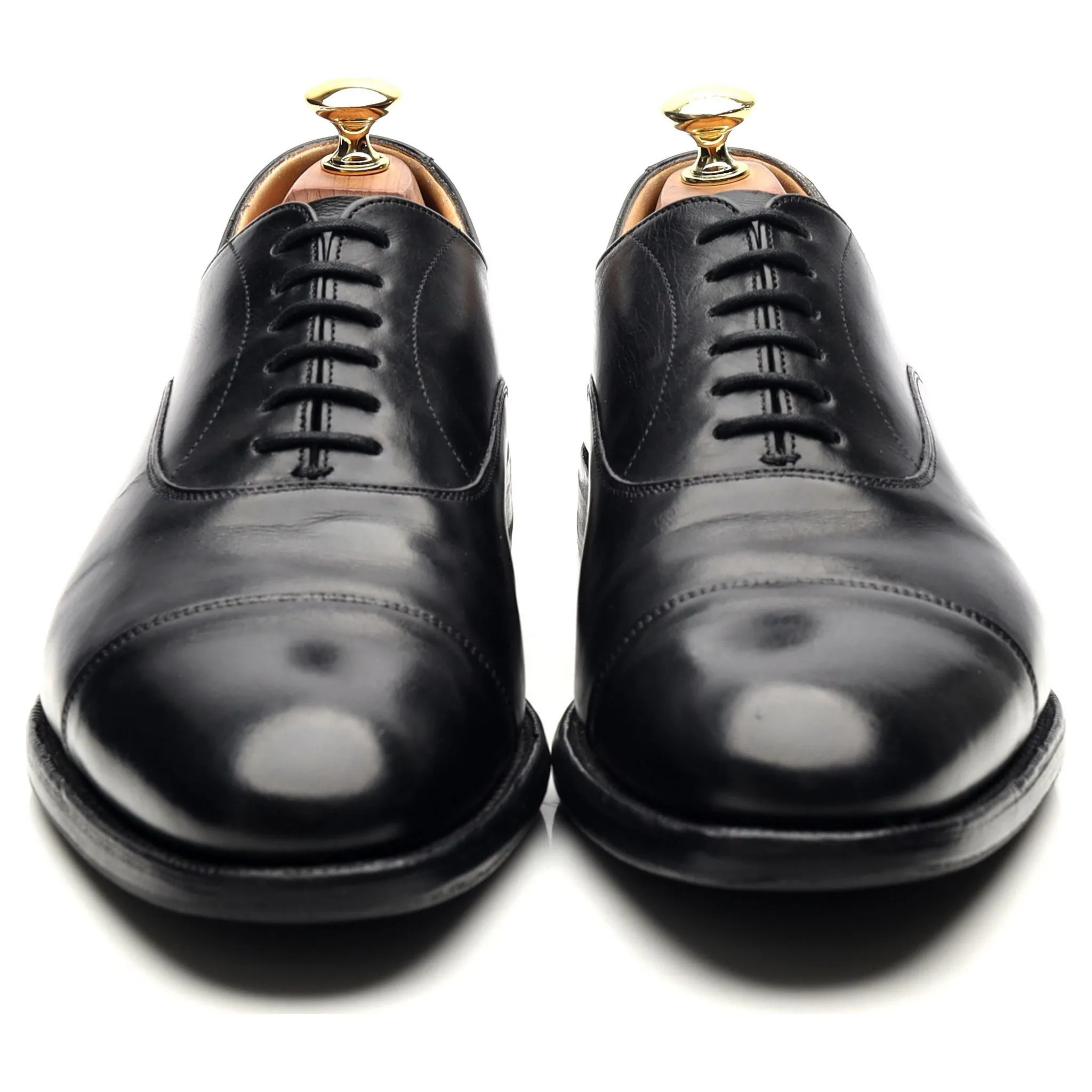 'Dubai' Black Leather Oxford UK 8 F
