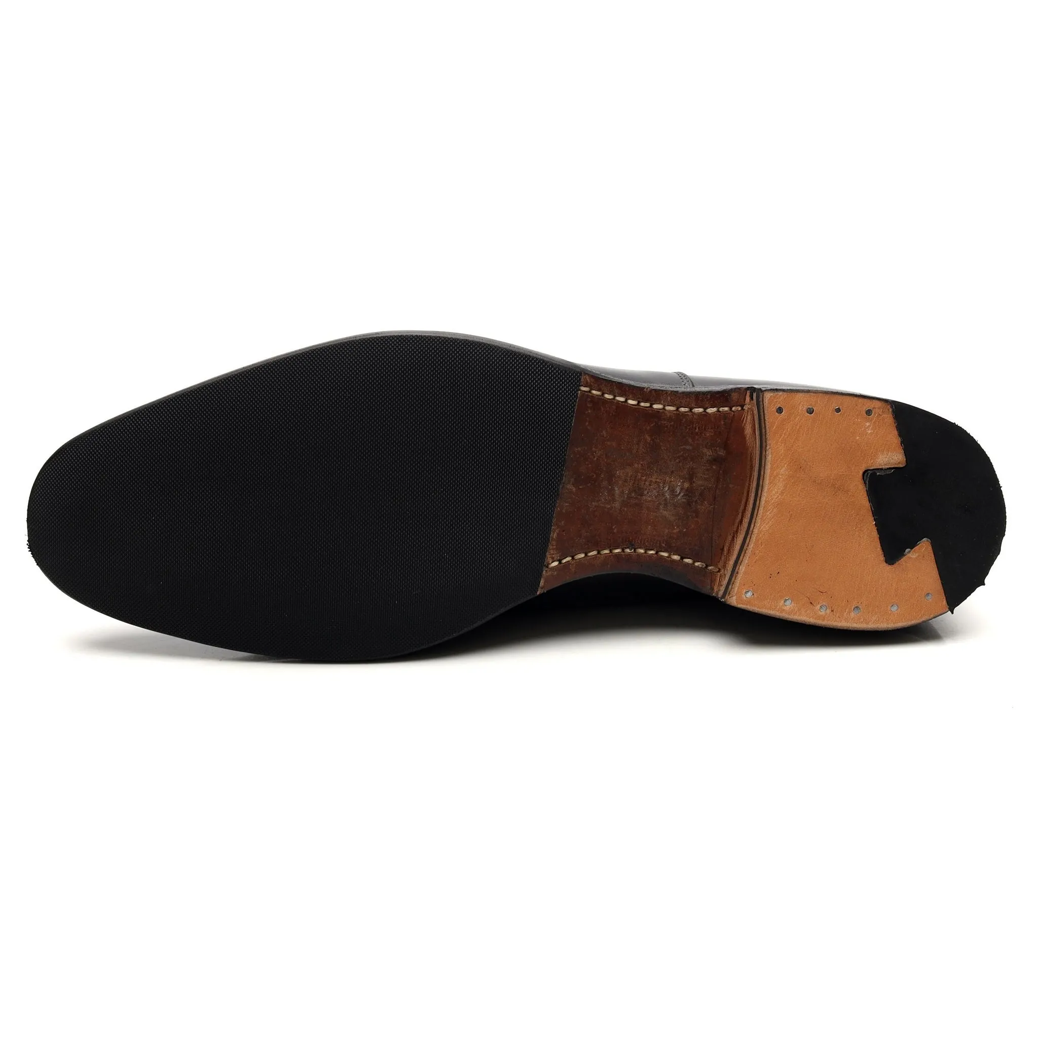 'Dubai' Black Leather Oxford UK 8 F
