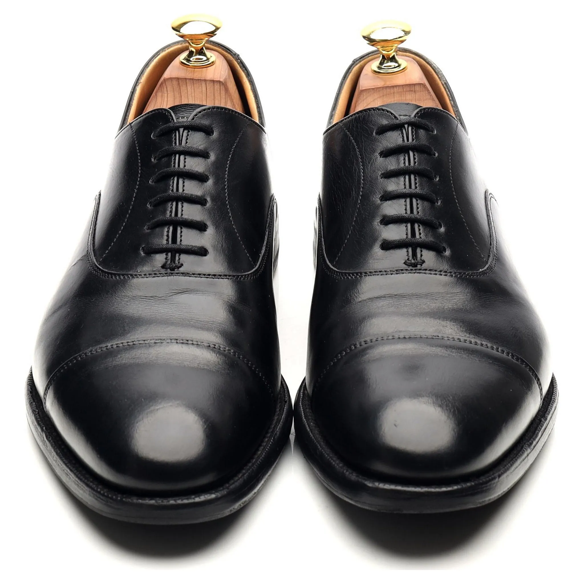 'Dubai' Black Leather Oxford UK 8 F