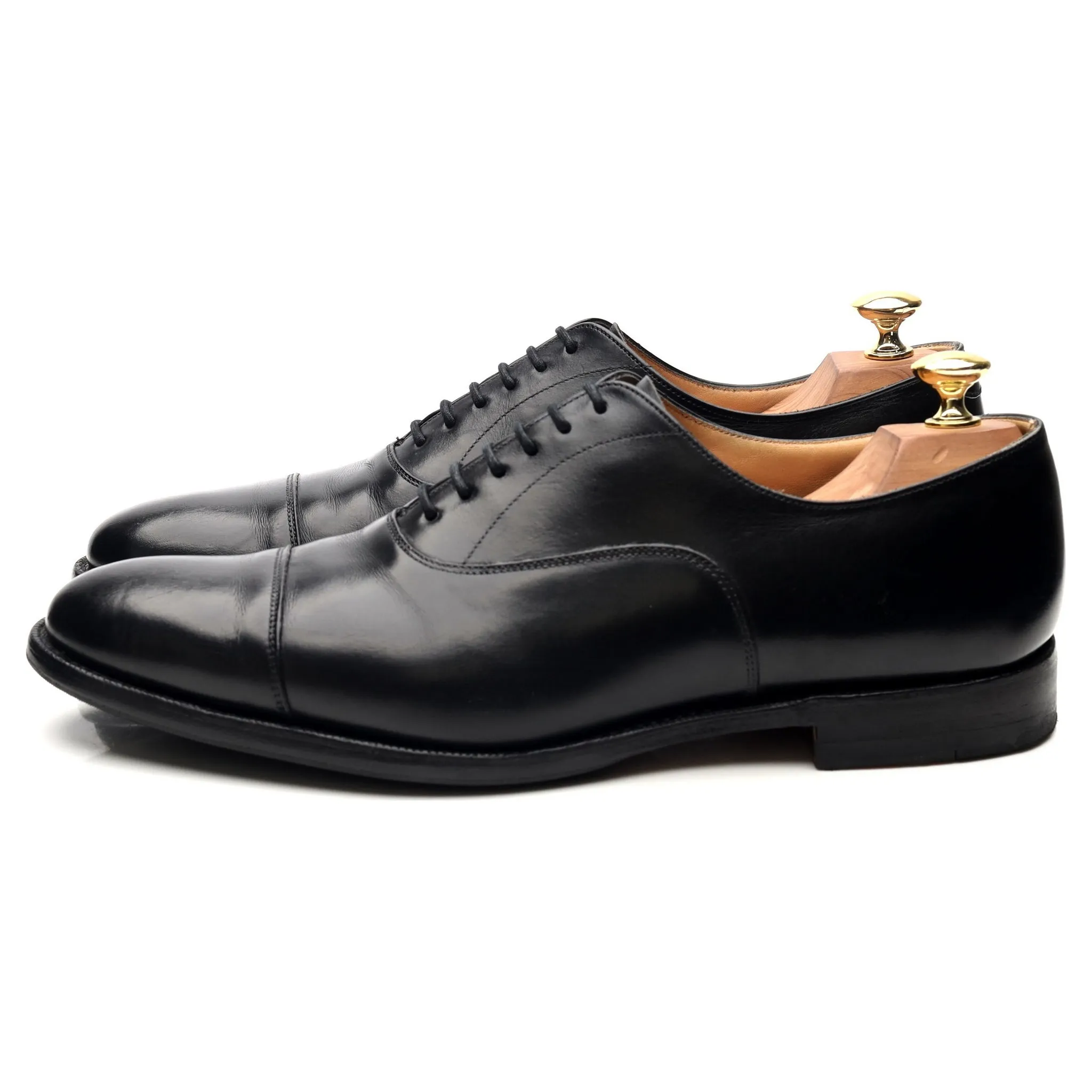 'Dubai' Black Leather Oxford UK 8 F