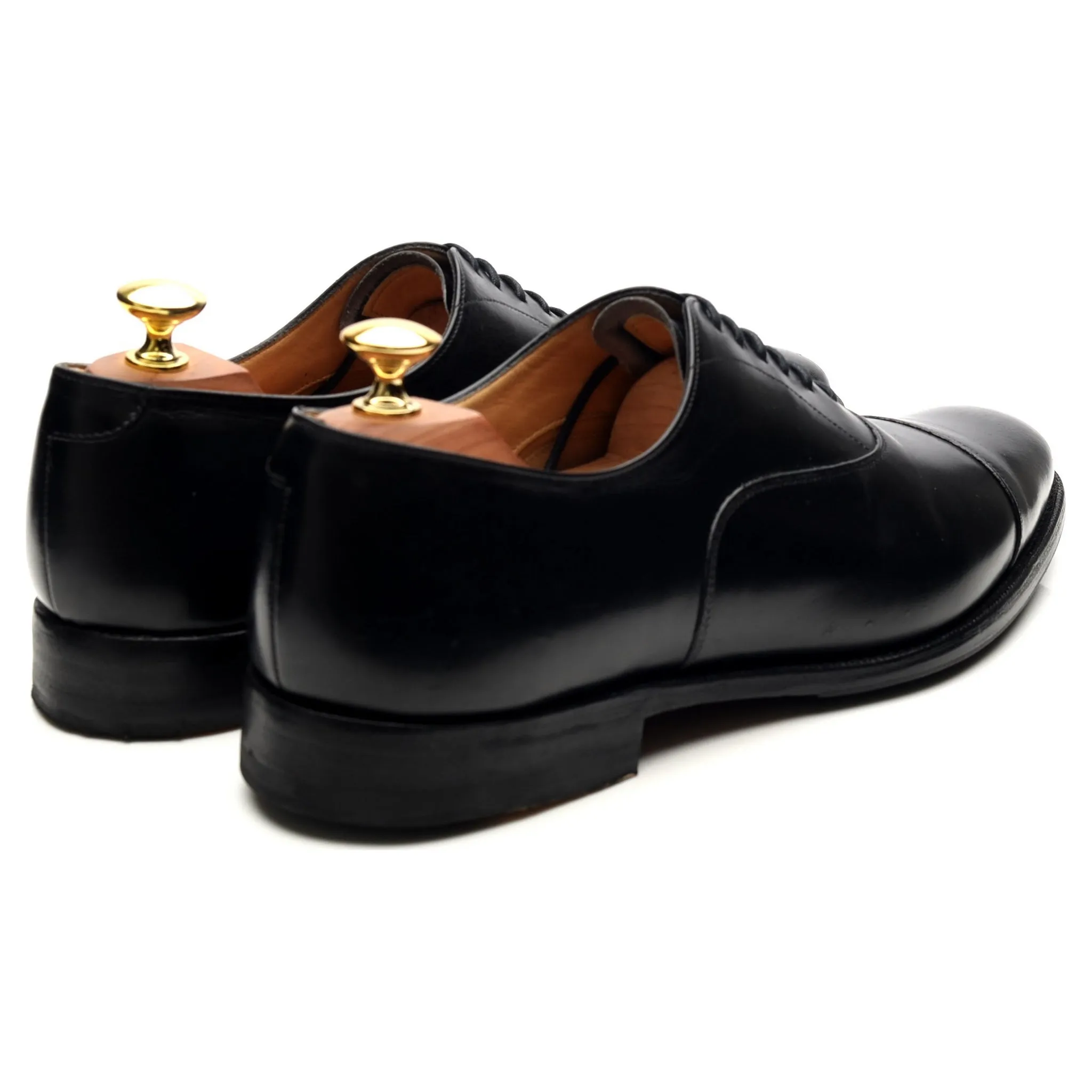 'Dubai' Black Leather Oxford UK 8 F