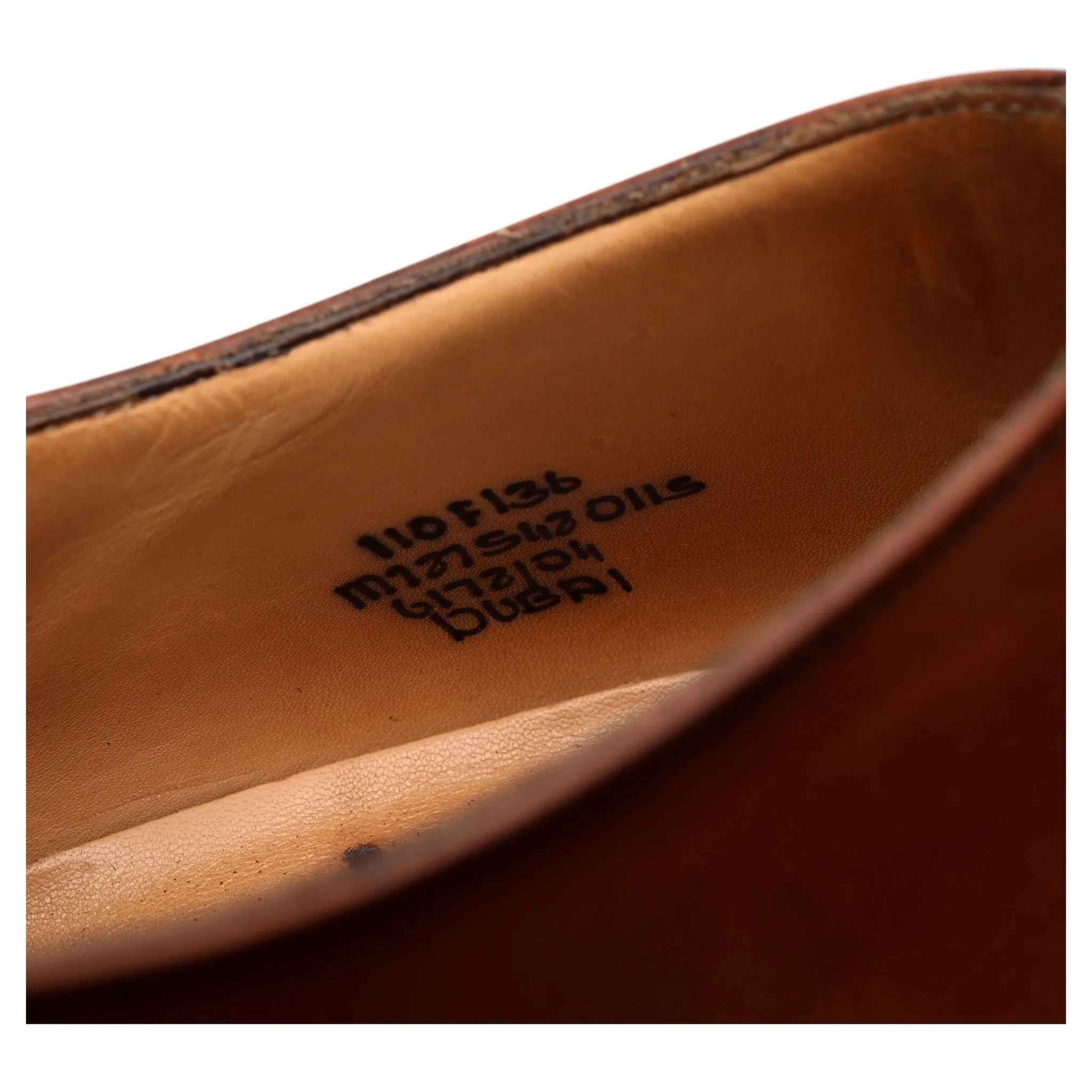 'Dubai' Tan Brown Leather Oxford UK 11 F