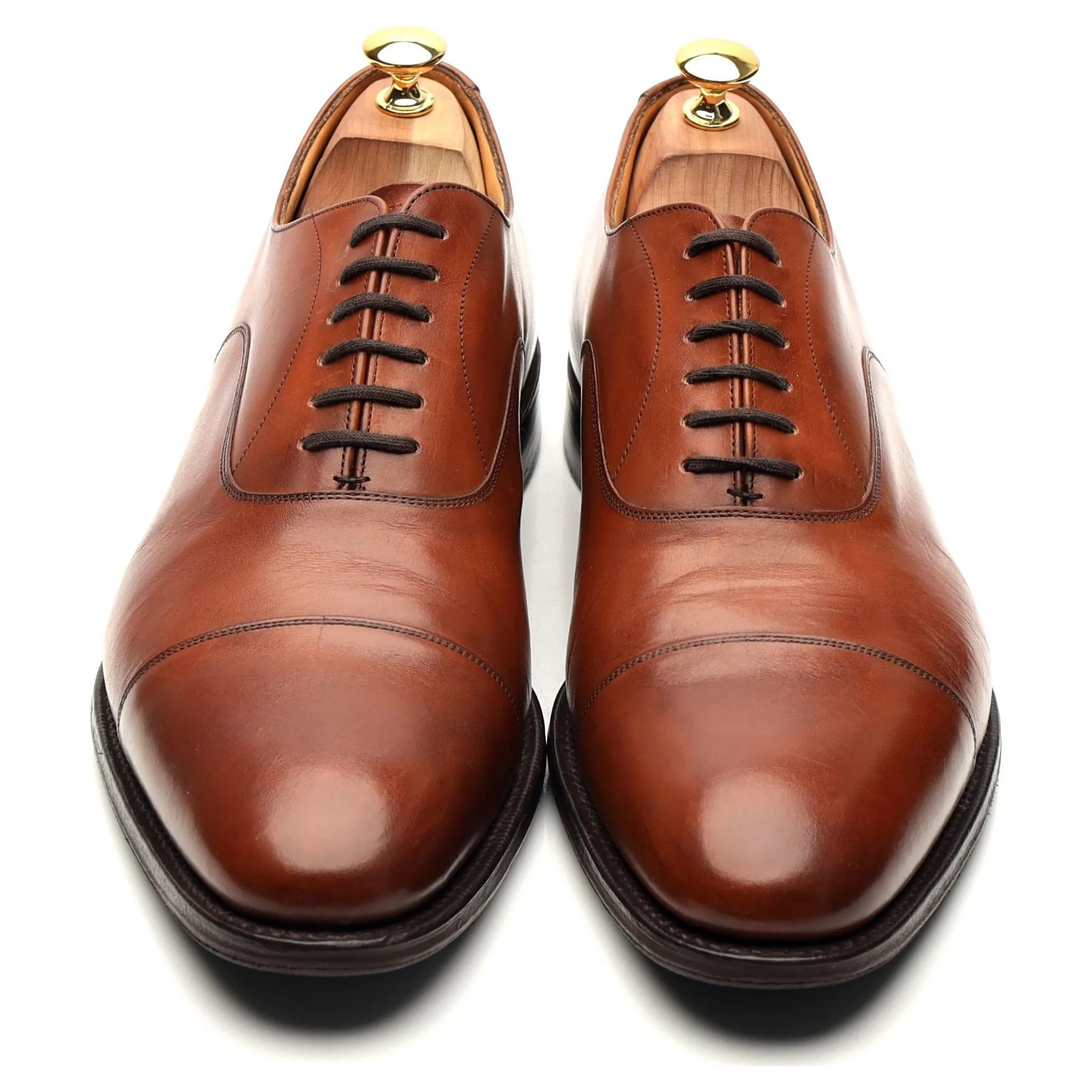 'Dubai' Tan Brown Leather Oxford UK 11 F