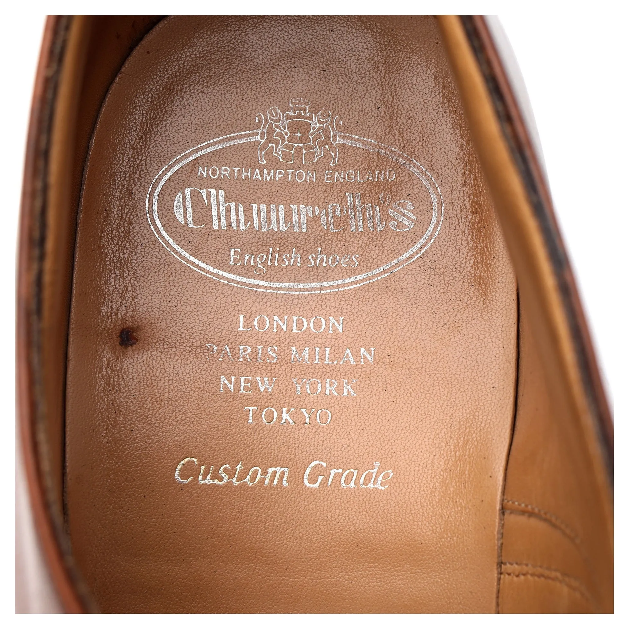 'Dubai' Tan Brown Leather Oxford UK 11 F