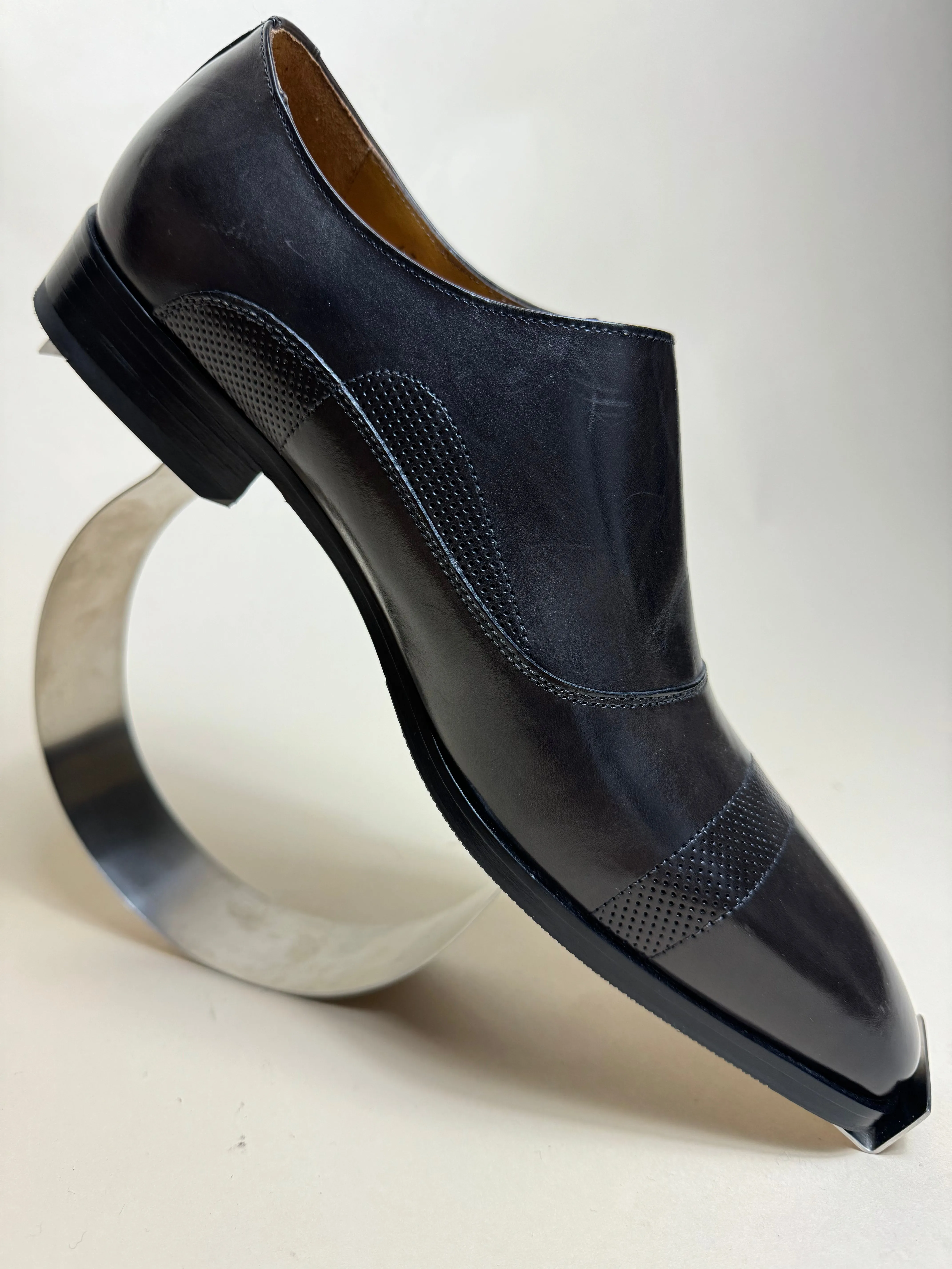 Earnesly Polished Leather - Graphite