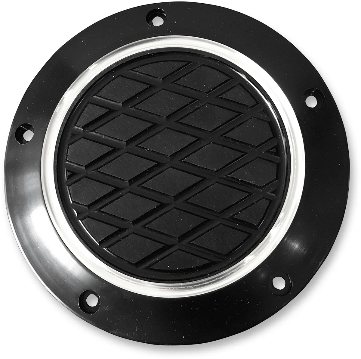 Eddie Trotta Designs TC-028B Derby Cover - Reverse Cut - Black Anodized