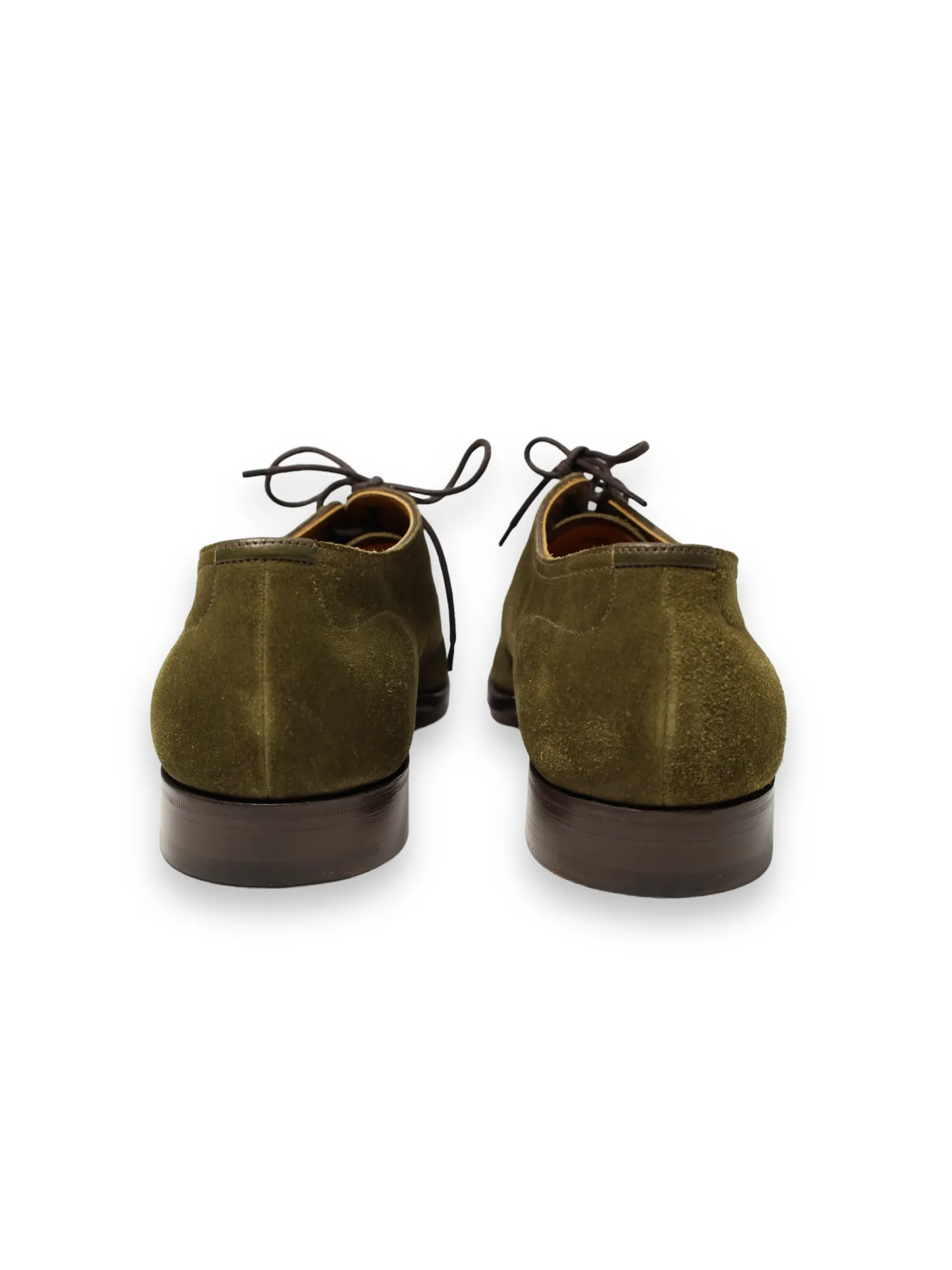 Edward Green Suede Loden Green Unlined Dover Derby