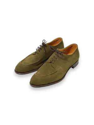 Edward Green Suede Loden Green Unlined Dover Derby