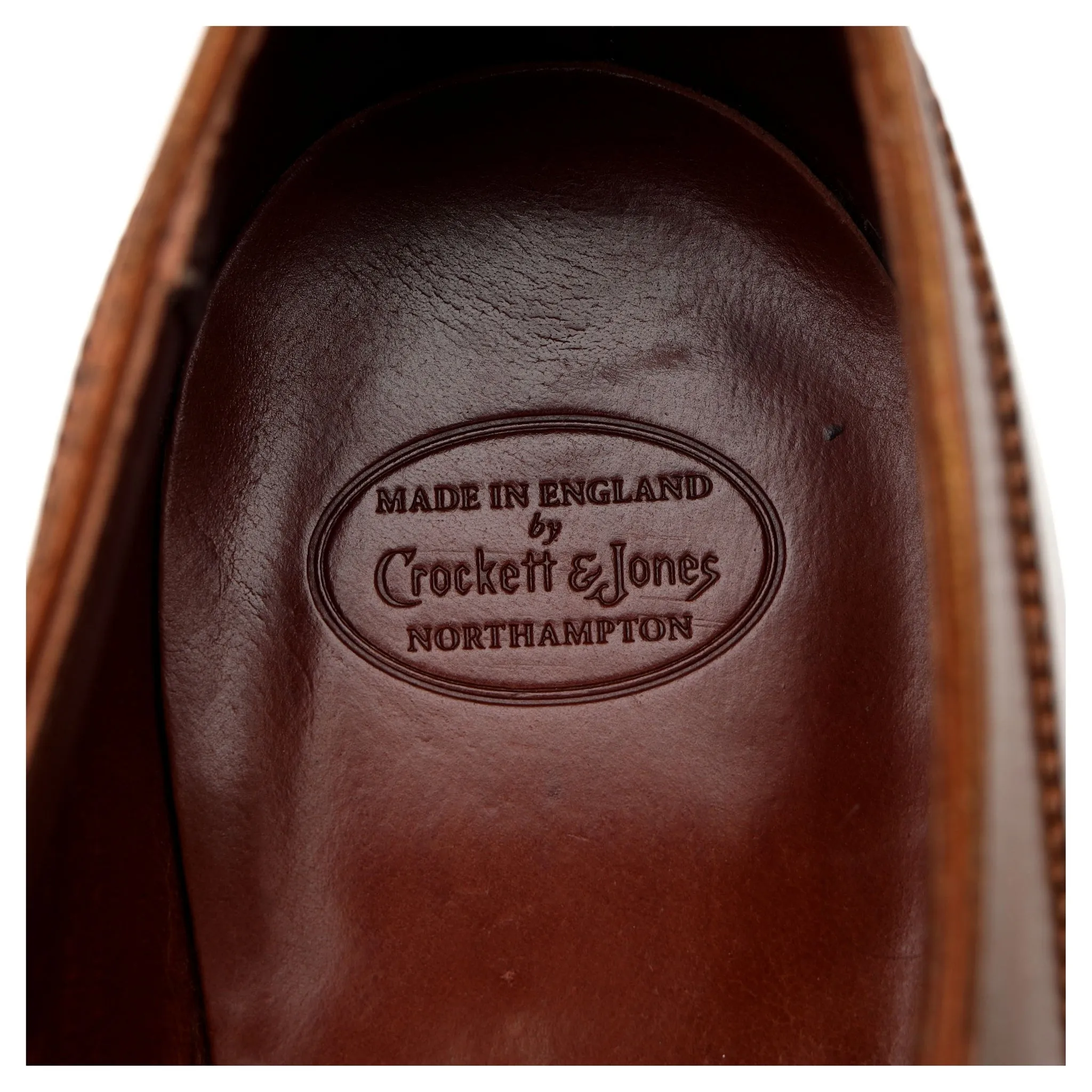 'Egerton' Tan Brown Leather Oxford UK 11 E