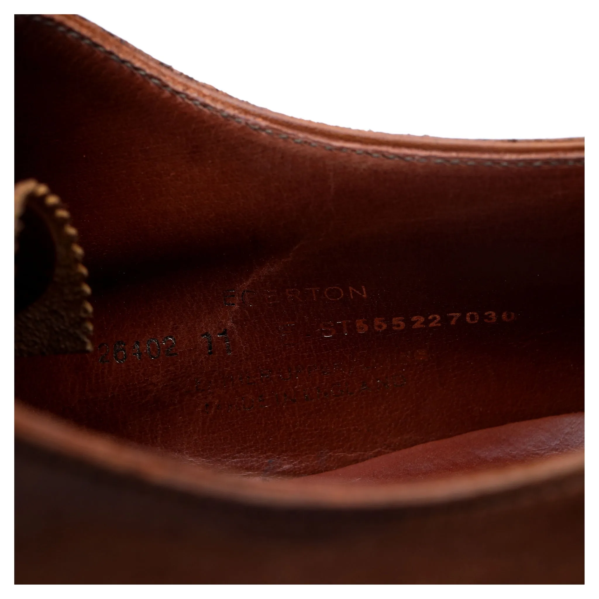 'Egerton' Tan Brown Leather Oxford UK 11 E