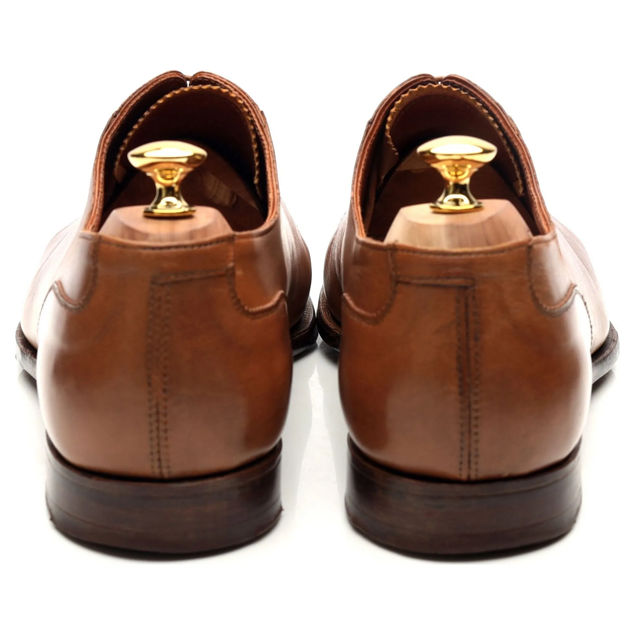 'Egerton' Tan Brown Leather Oxford UK 11 E