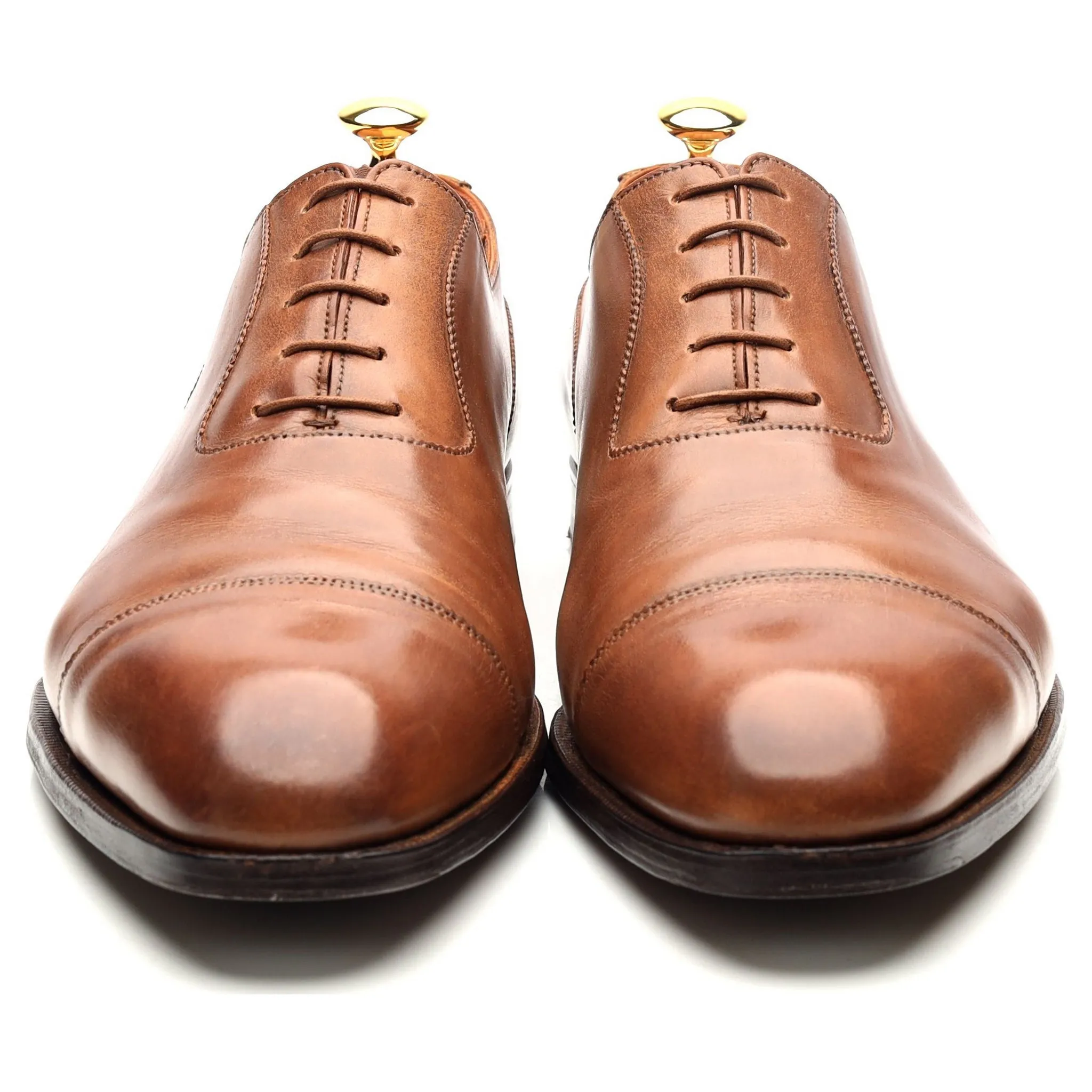 'Egerton' Tan Brown Leather Oxford UK 11 E