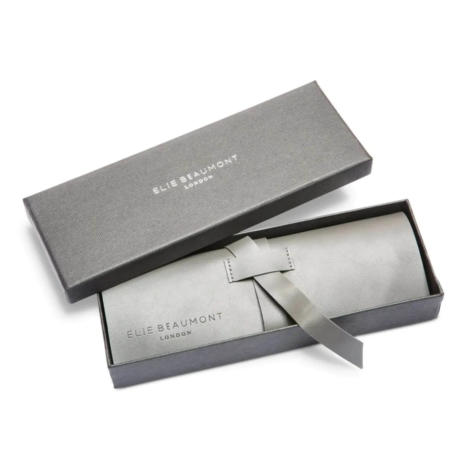 Elie Beaumont Large Dial Mesh Watch - Silver Rose