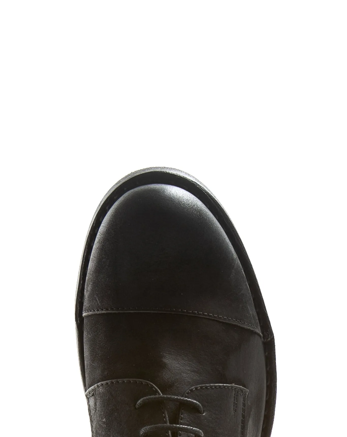 ENEI Black Leather Derby Shoes