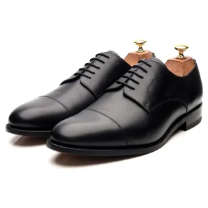 'Epping' Black Leather Cap Toe Derby UK 9 G