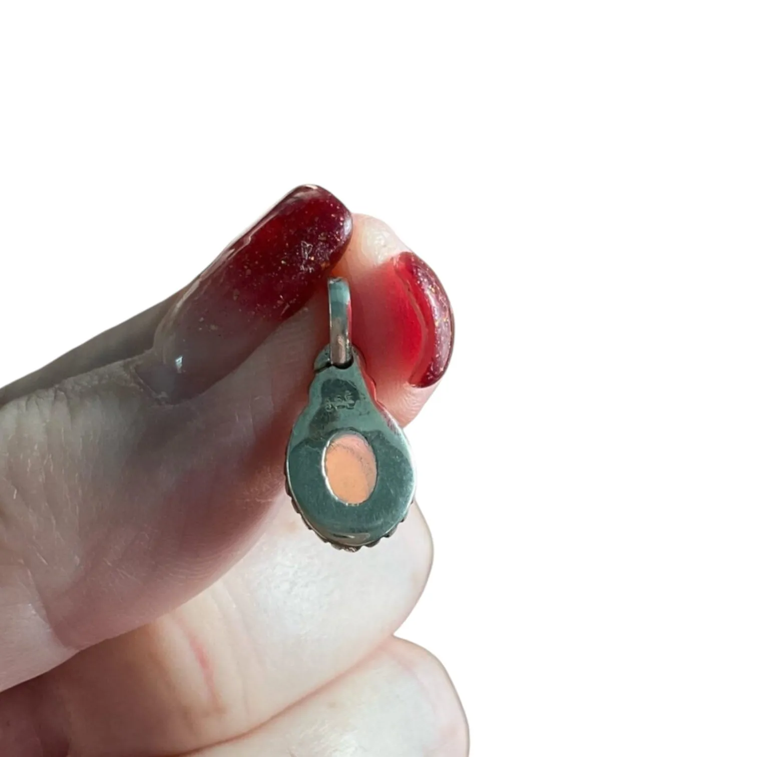 Ethiopian Opal Solid 925 Sterling Silver Pendant