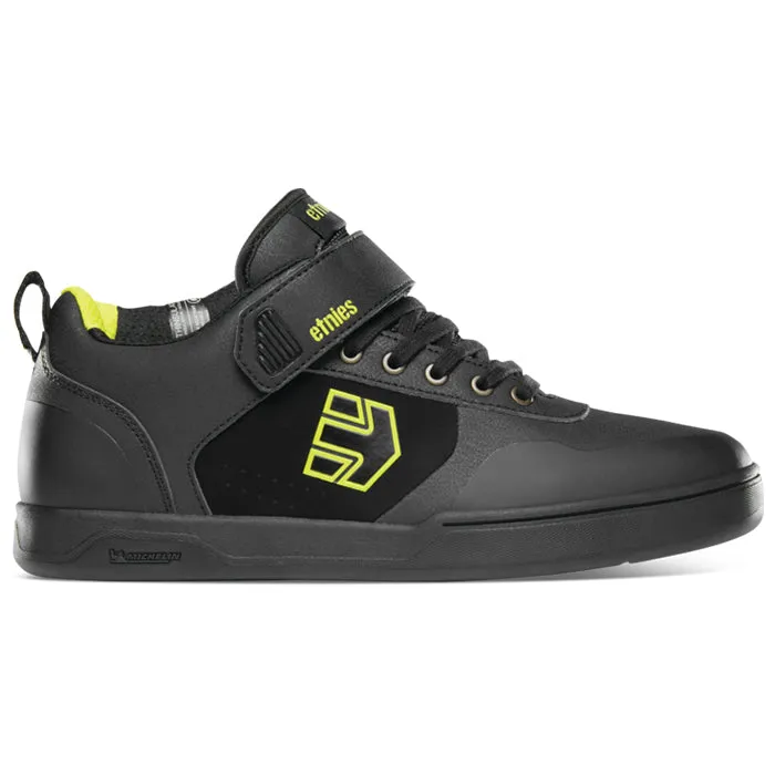 ETNIES CULVERT MID FLAT MTB SHOES [BLACK/LIME]