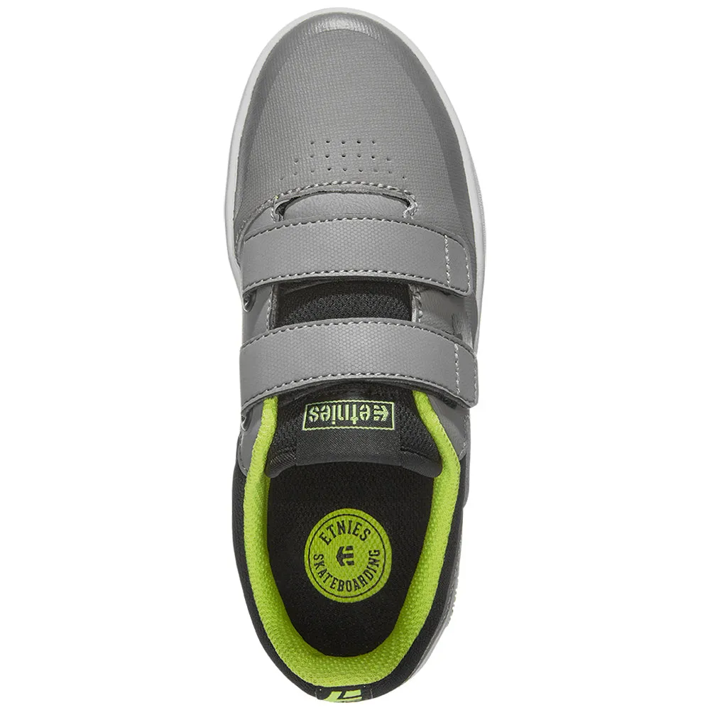 ETNIES LITTLE KIDS MARANA [GREY/LIME/WHITE] SHOES