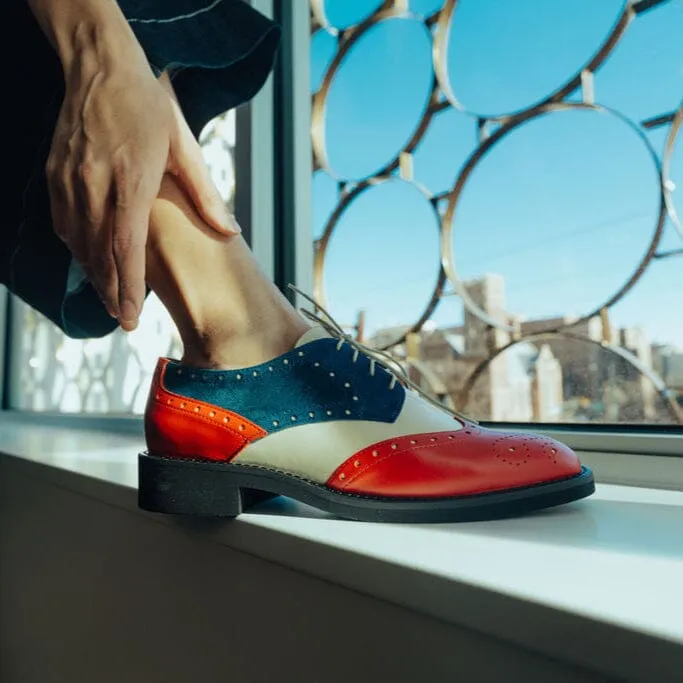 Eton - Red & Blue & Cream