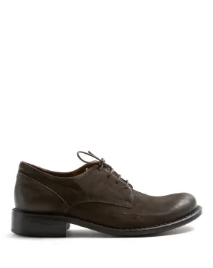 F-706 Brown Leather Derby Shoes