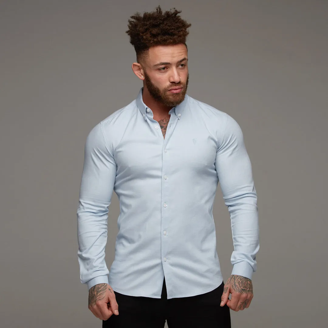 Father Sons Super Slim Stretch Classic Oxford Light Blue - FS306