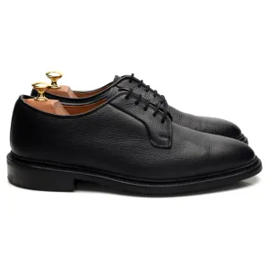 'Fenwick' Black Grain Leather Derby UK 8