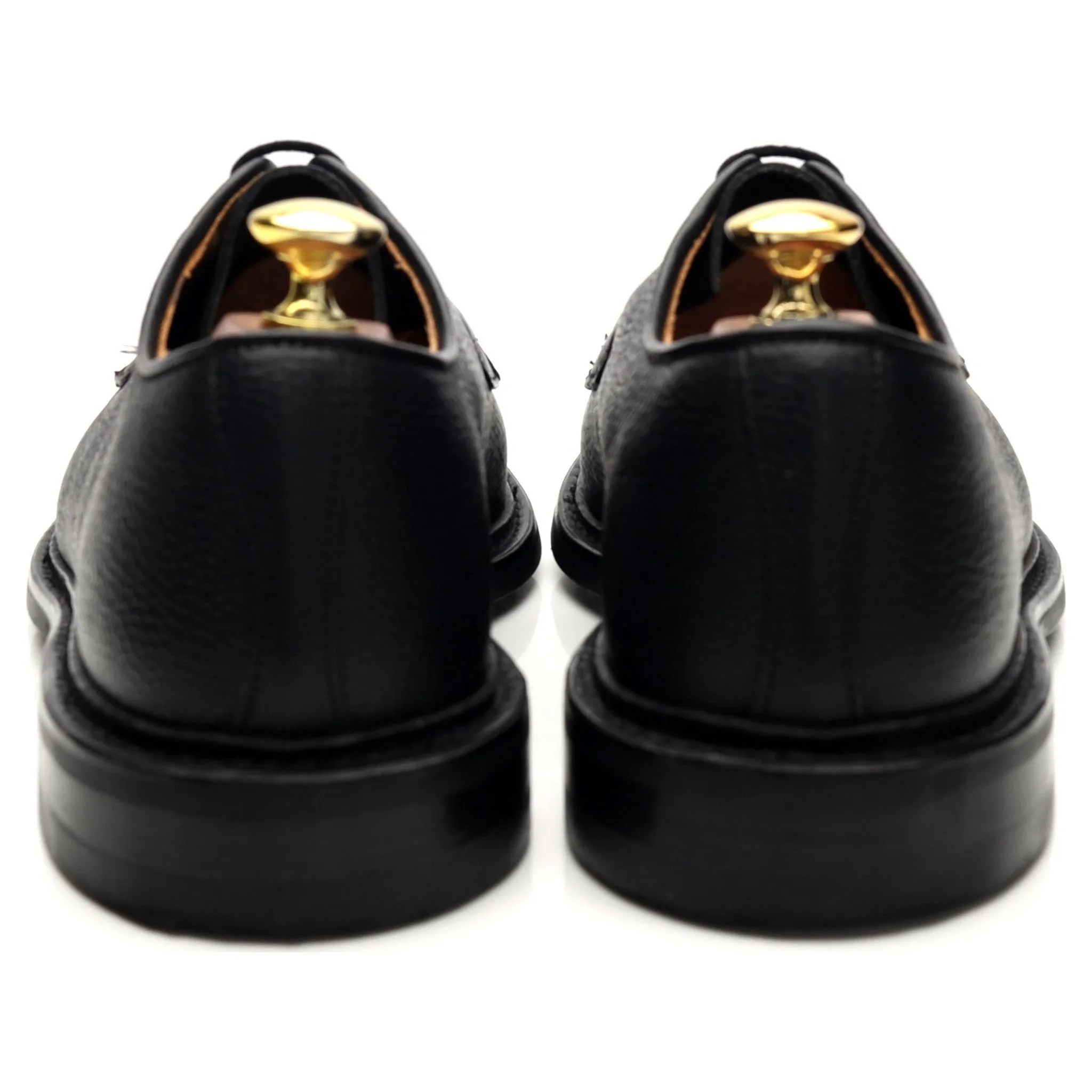 'Fenwick' Black Grain Leather Derby UK 8