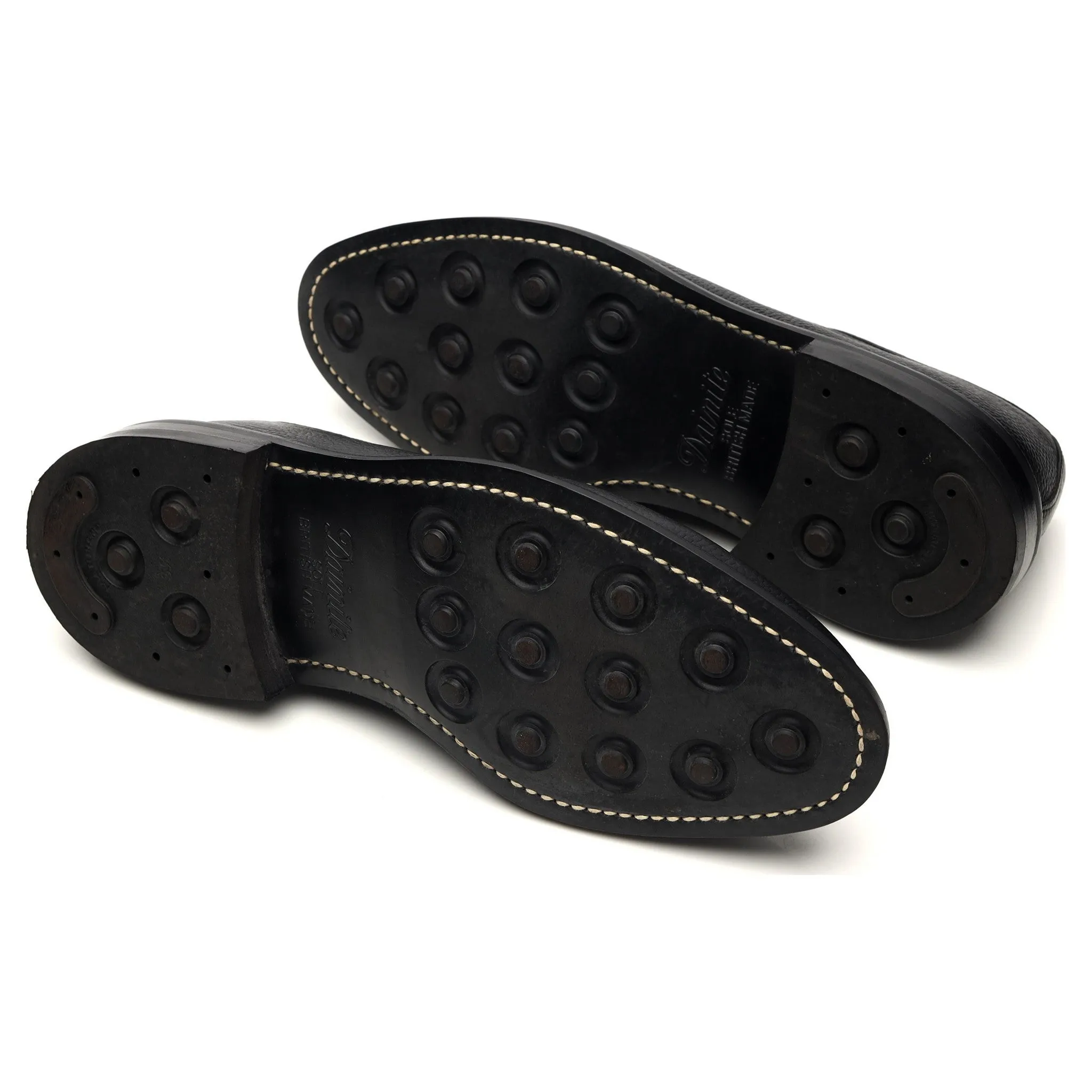 'Fenwick' Black Grain Leather Derby UK 8