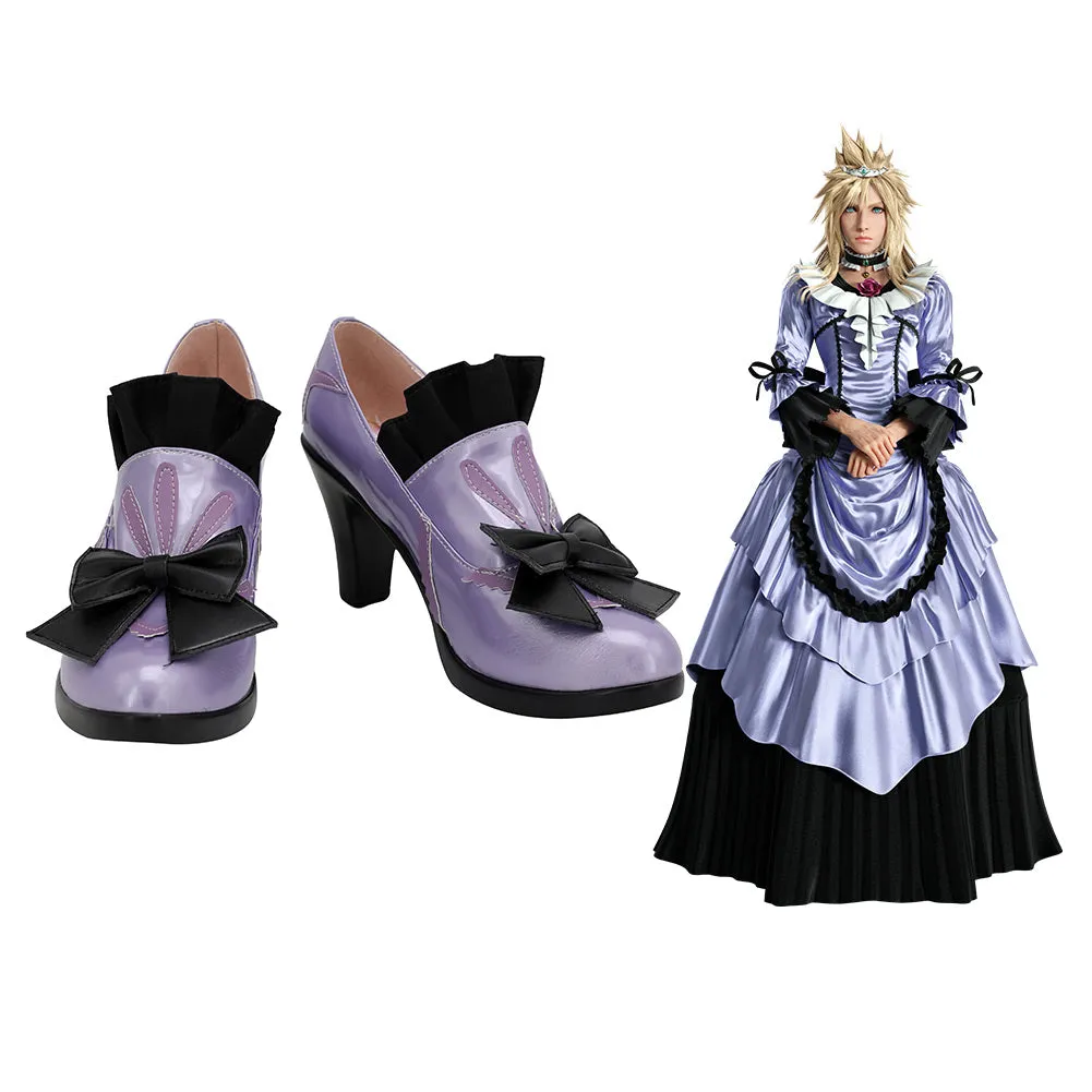 Final Fantasy VII Remake Cloud Strife Boots Cosplay Shoes Halloween Costumes Accessory