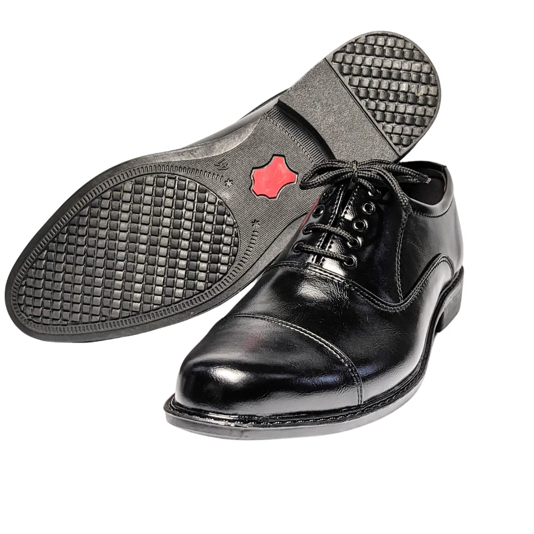 FL-105 Oxford Shoes – Black Formal Shoes for Men