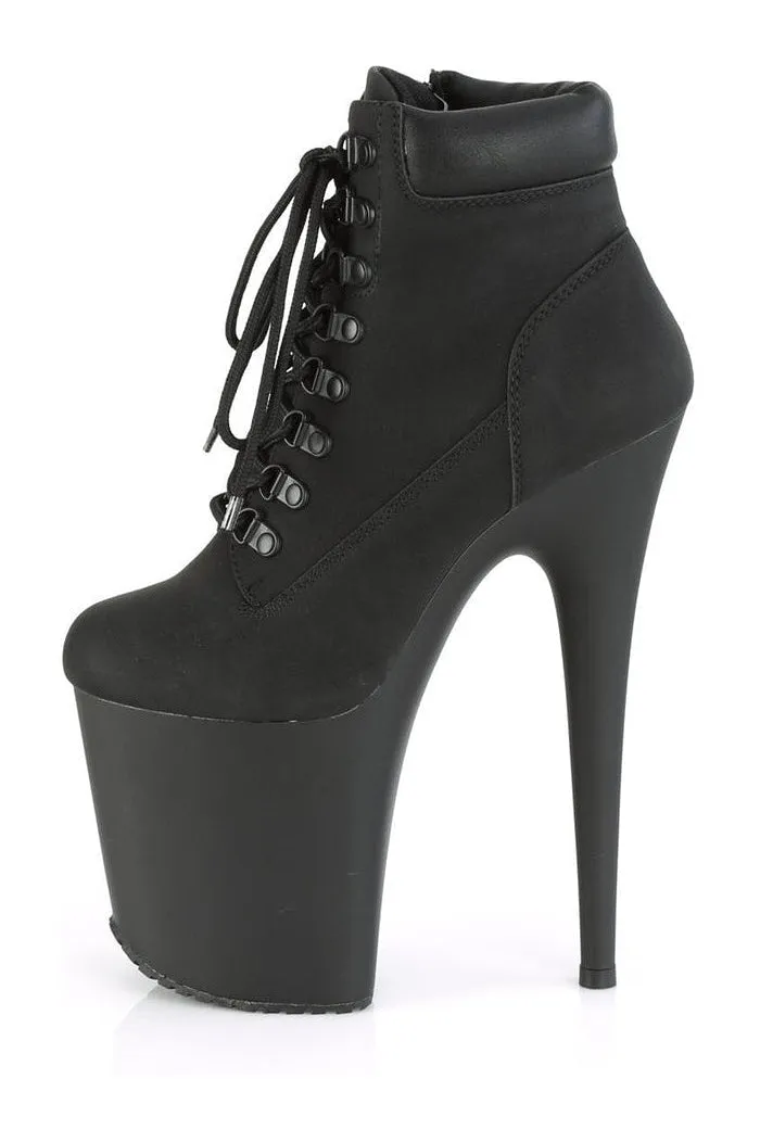FLAMINGO-800TL-02 Exotic Boot | Black Faux Leather