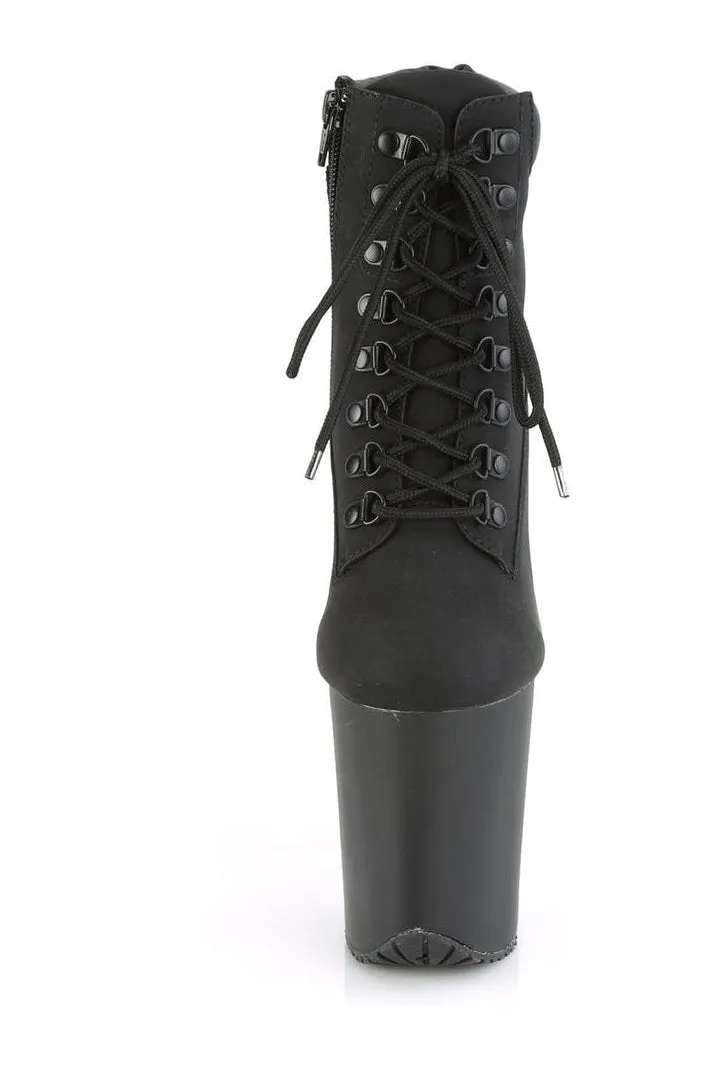 FLAMINGO-800TL-02 Exotic Boot | Black Faux Leather