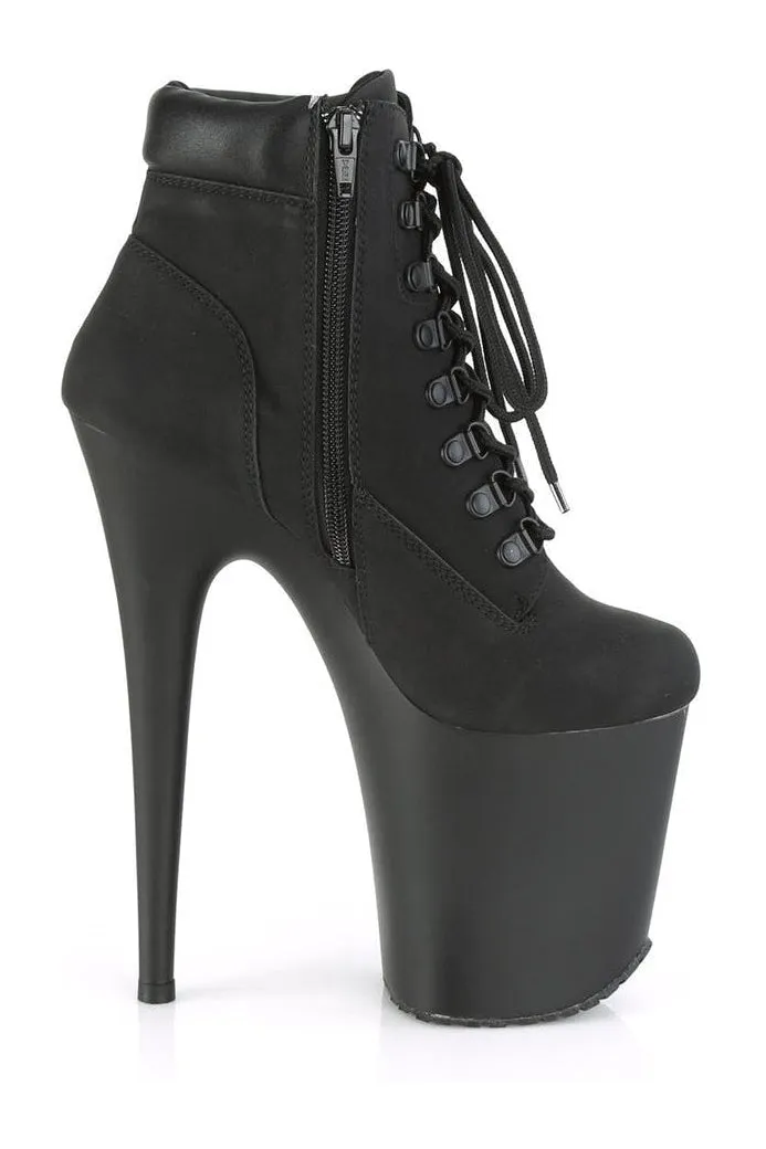 FLAMINGO-800TL-02 Exotic Boot | Black Faux Leather