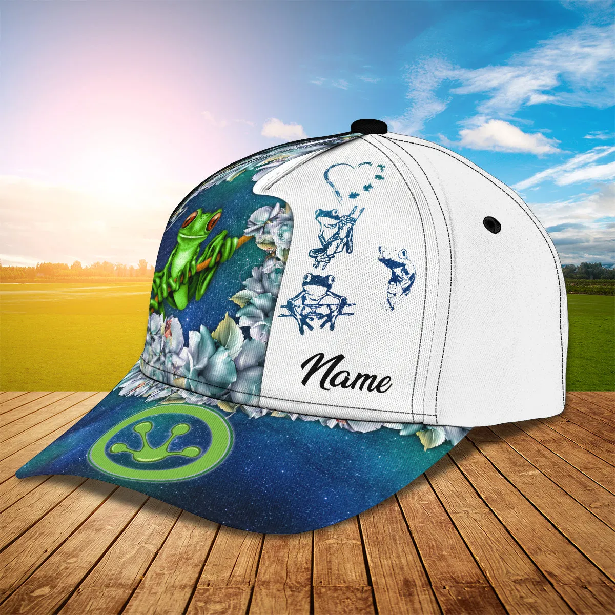 Frog - Personalized Name Cap -Loop- H9h3-387