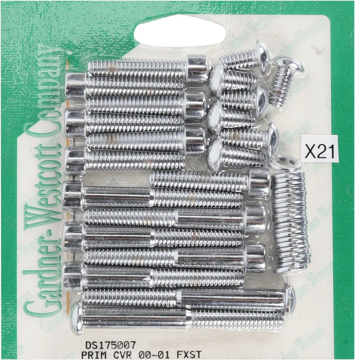 Gardner-Westcott P-10-18-08 Primary Chrome Steel Socket-Head Bolt Kit