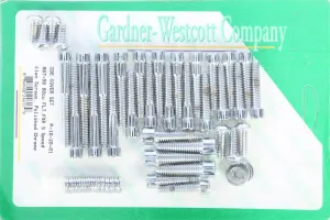 Gardner-Westcott P-10-20-01 Cam and Primary Cover Hardware Set - Polished - Chrome
