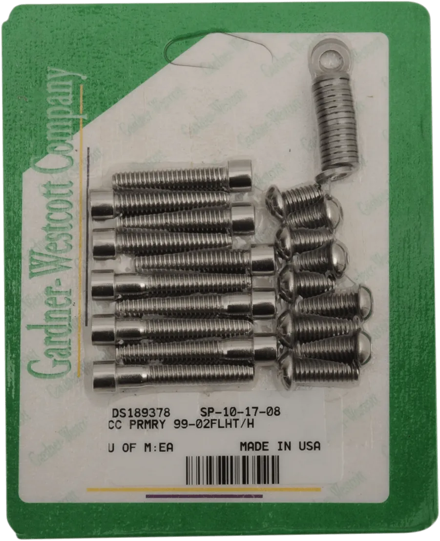 Gardner-Westcott SP-10-17-08 Primary Stainless Steel Socket-Head Bolt Kit