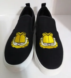 Garfield Men's Black Slip On Shoes