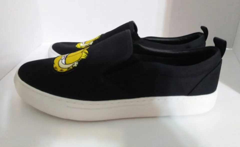 Garfield Men's Black Slip On Shoes