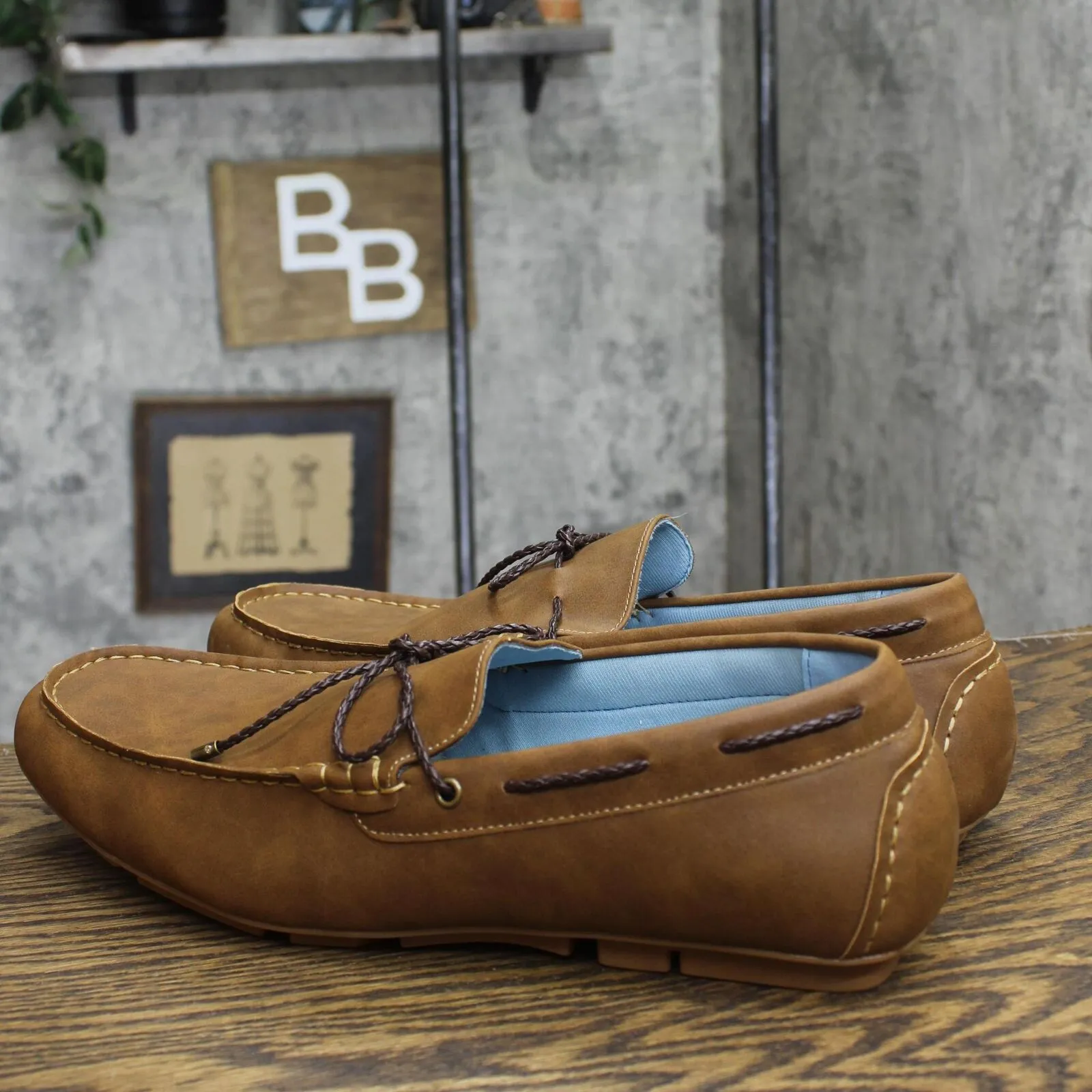 GBX Men Slip On Casual Loafers 16764324ec500d Tan Brown 14M