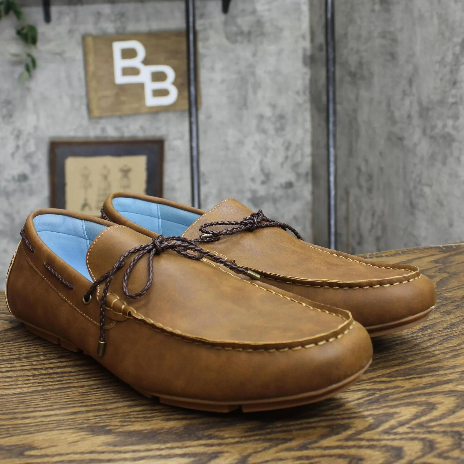 GBX Men Slip On Casual Loafers 16764324ec500d Tan Brown 14M
