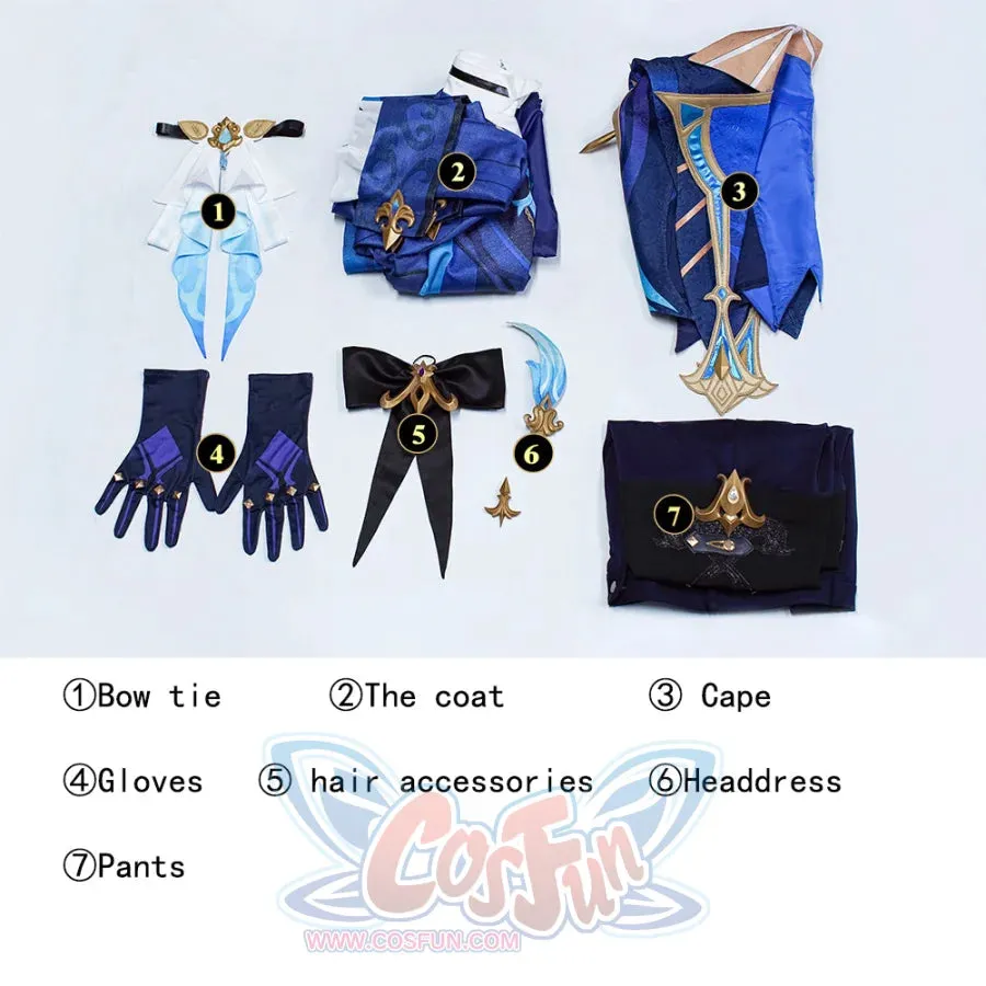 Genshin Impact Neuvillette Cosplay Costume C08563  AA