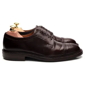 'George IV' Burgundy Leather Derby Brogue UK 7 F