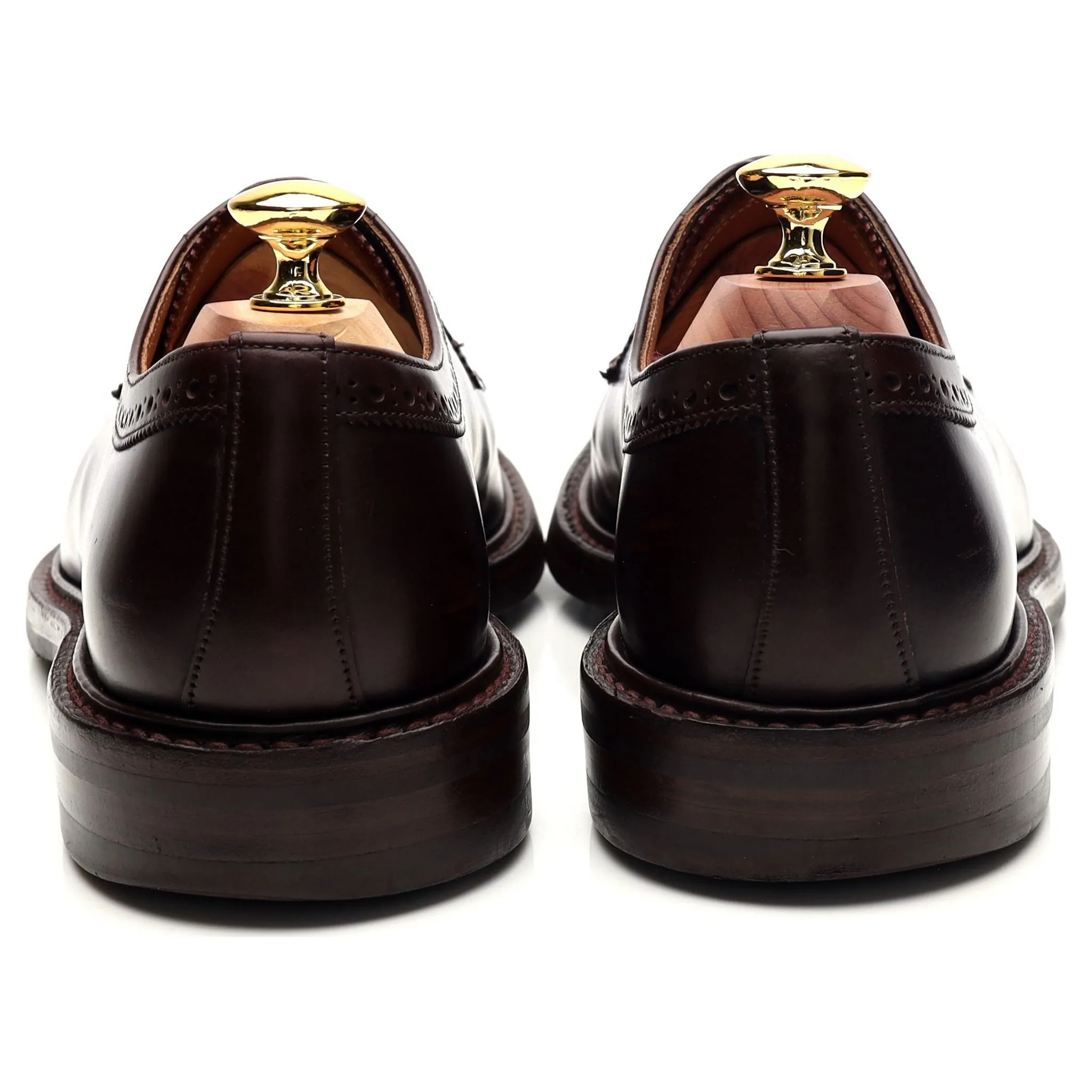 'George IV' Burgundy Leather Derby Brogue UK 7 F