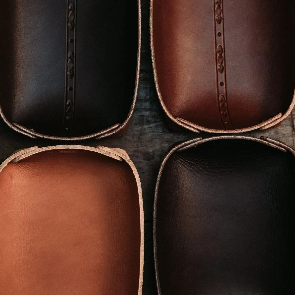 Golden Age Supply Genuine Leather Valet Tray