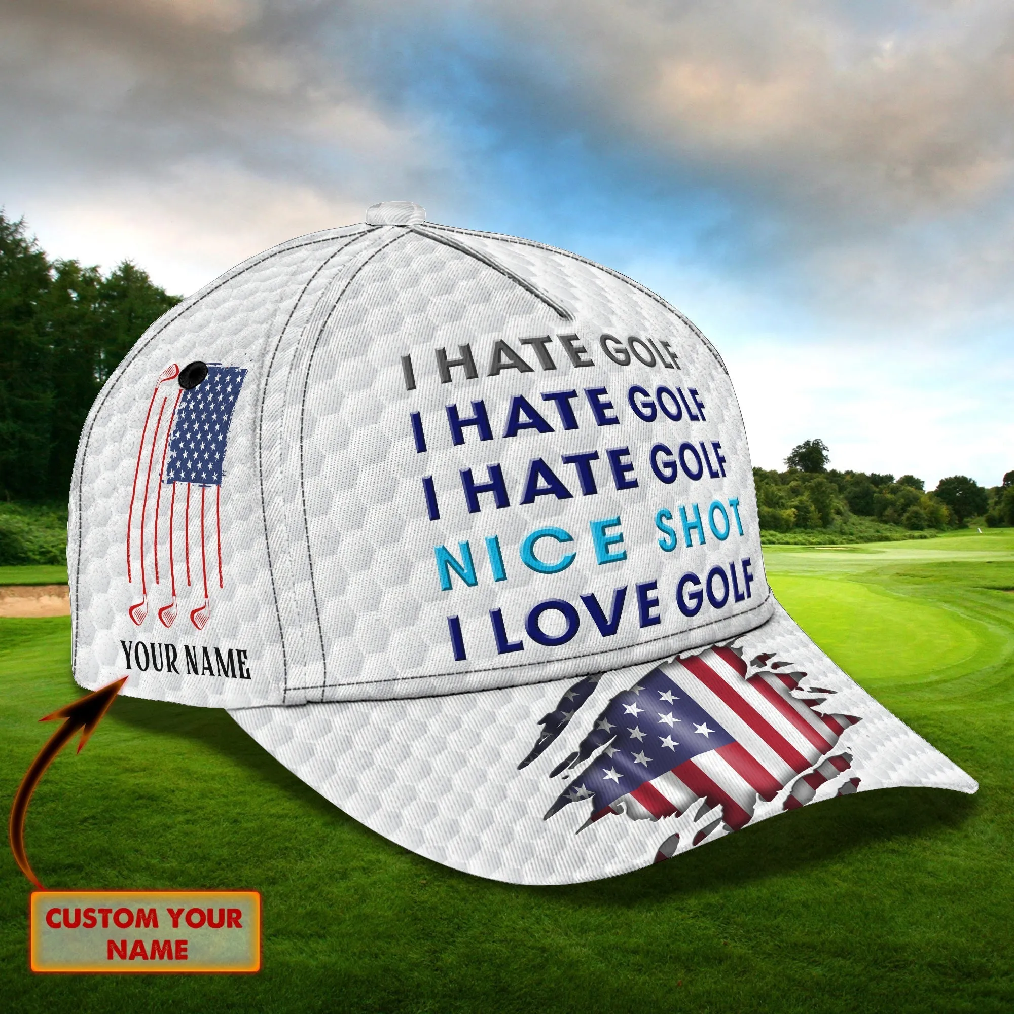 Golf 02- Personalized Name Cap - TD96 - 187