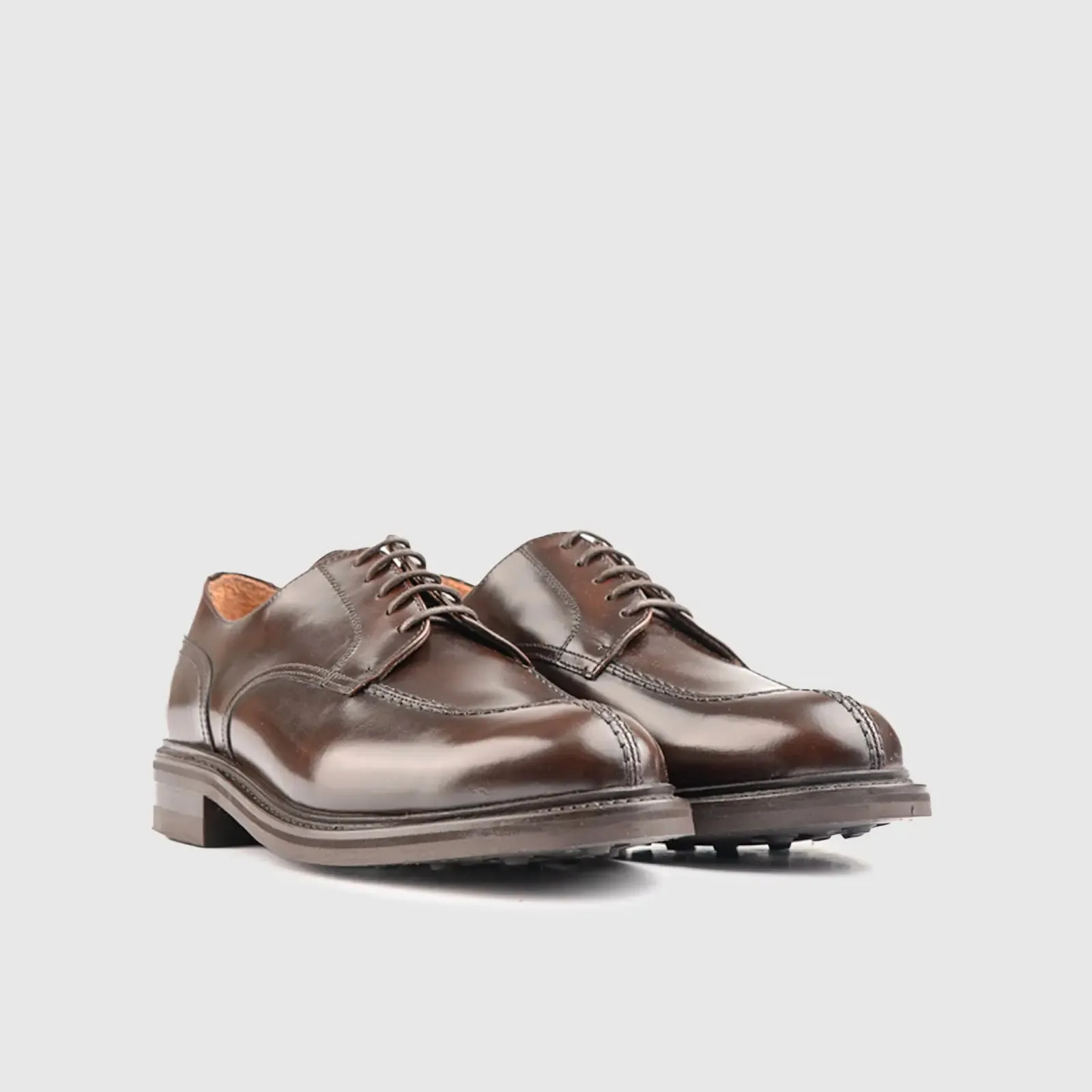 Goodyear Welt Split Toe Derby Lace Up Shoe 5230 Brown