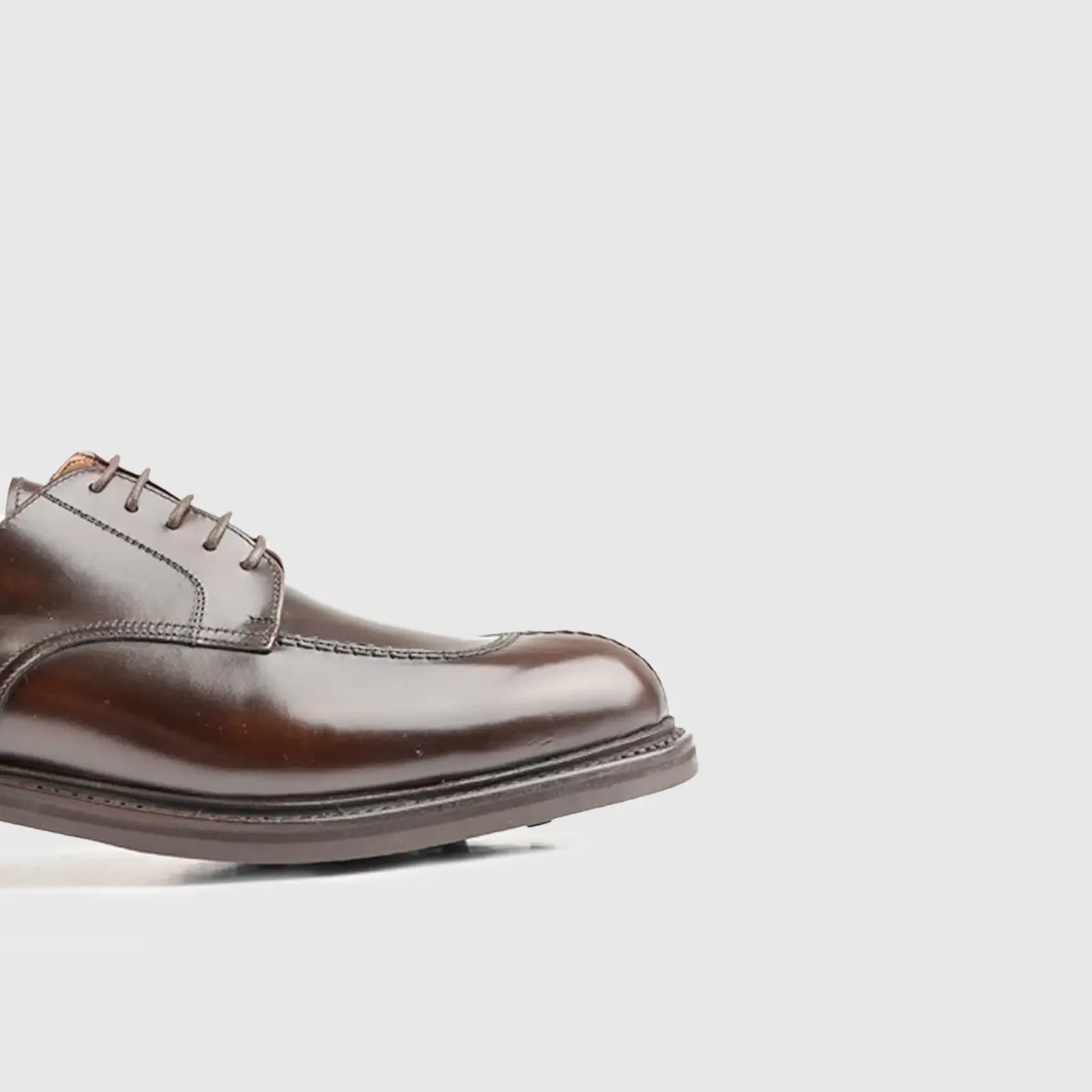 Goodyear Welt Split Toe Derby Lace Up Shoe 5230 Brown